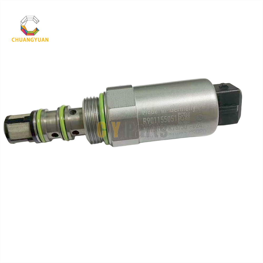 24V 0.8A Solenoid Valve R901155051 MHDRE4K15/30-024 Replacement for Bosch Rexroth Excavator
