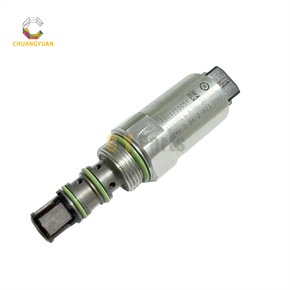 24V 0.8A Solenoid Valve R901155051 MHDRE4K15/30-024 Replacement for Bosch Rexroth Excavator